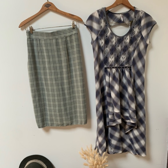 🌾Zara plaid green skirt 🌾 - Picture 6 of 6